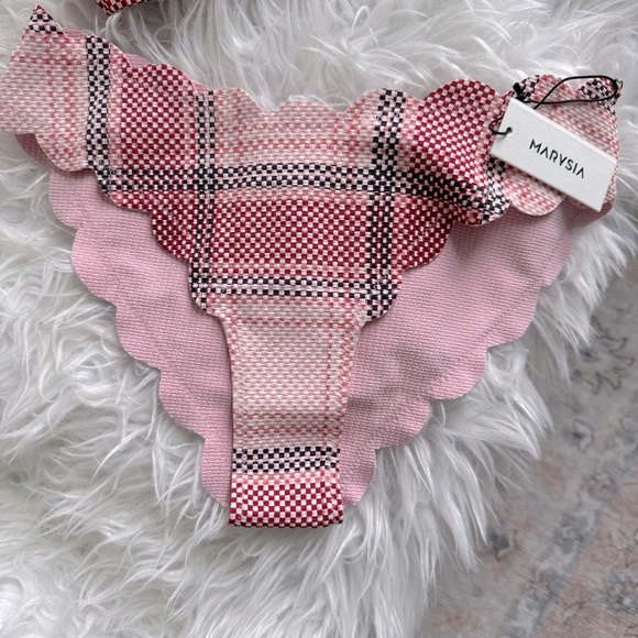 NWT Marysia High Antibes Bottom in Plaid Bloom - Picture 3 of 5